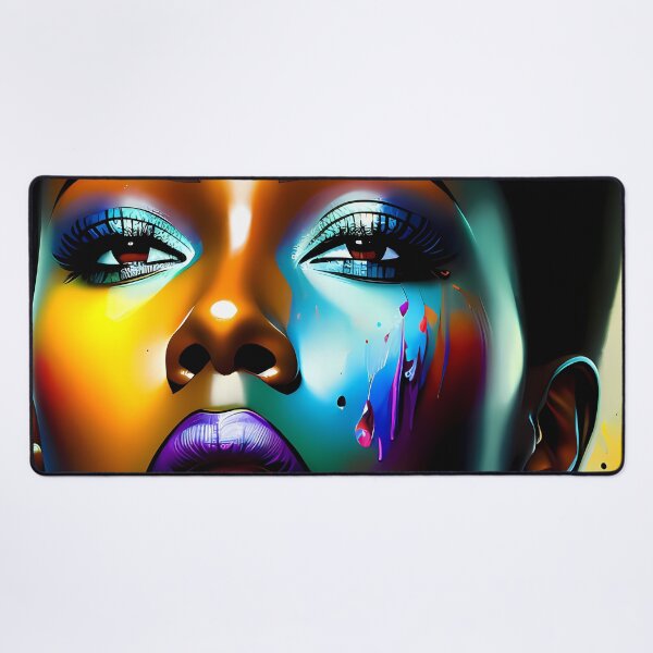 Item preview, Urban Woman Graffiti Oil Painting Splattered designed and sold by SableSyndciate.
