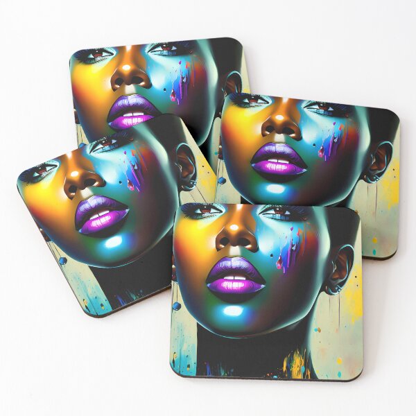 Item preview, Urban Woman Graffiti Oil Painting Splattered designed and sold by SableSyndciate.