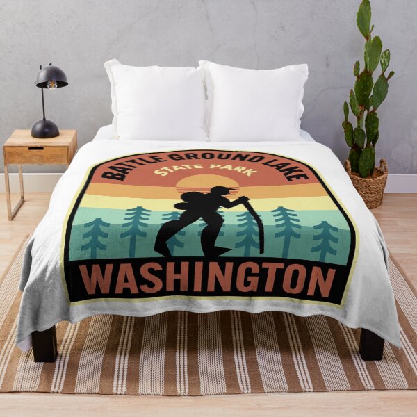 Item preview, Battle Ground Lake State Park Washington Retro Hiking designed and sold by HalpinDesign.