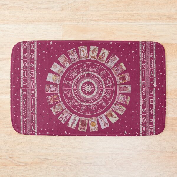 Item preview, Magenta Wheel of the Zodiac, Astrology Chart & the Major Arcana Tarot designed and sold by wildtribe.