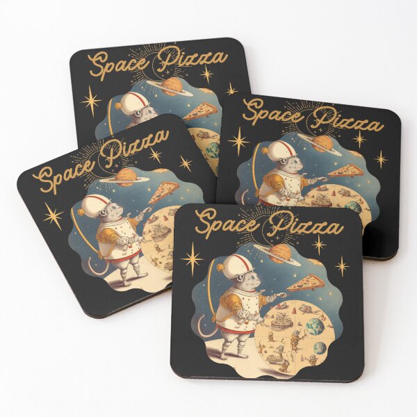 Item preview, Fantasy on the theme of Pizza in space Vintage comics Space Pizza designed and sold by GorinART.