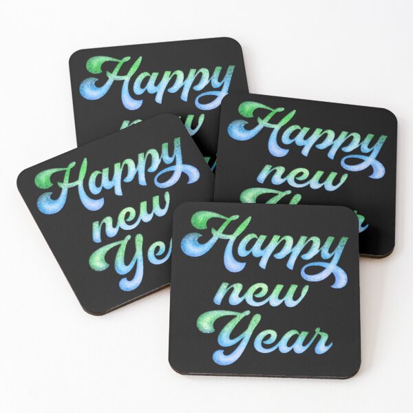 Item preview, Happy new year - happy new year! blue green designed and sold by Milamara.