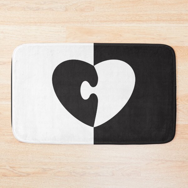 Item preview, black white heart designed and sold by GorLorLar.