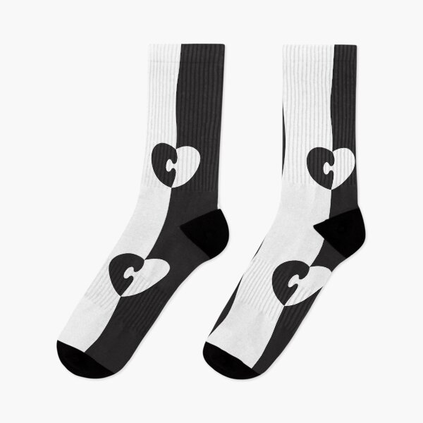Item preview, black white heart designed and sold by GorLorLar.