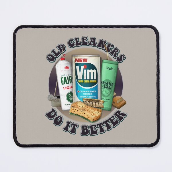 Item preview, Old Cleaners Do It Better (Circular Version) - Funny Retro Cleaning Products - Vintage 70s 80s designed and sold by RetroTeeStudio.