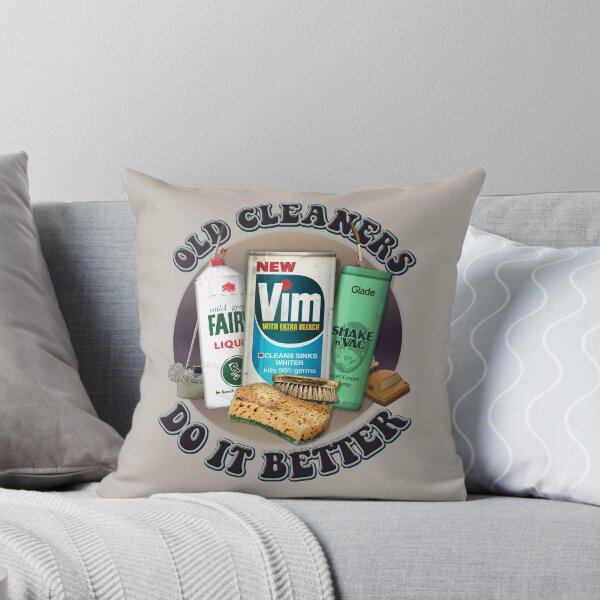 Item preview, Old Cleaners Do It Better (Circular Version) - Funny Retro Cleaning Products - Vintage 70s 80s  designed and sold by RetroTeeStudio.