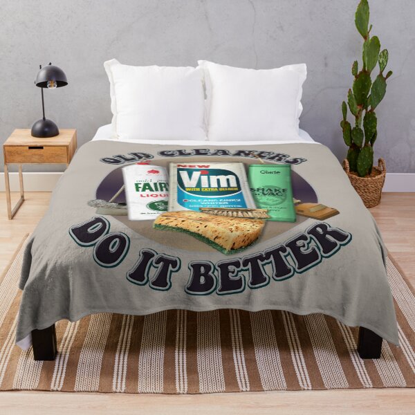 Item preview, Old Cleaners Do It Better (Circular Version) - Funny Retro Cleaning Products - Vintage 70s 80s  designed and sold by RetroTeeStudio.