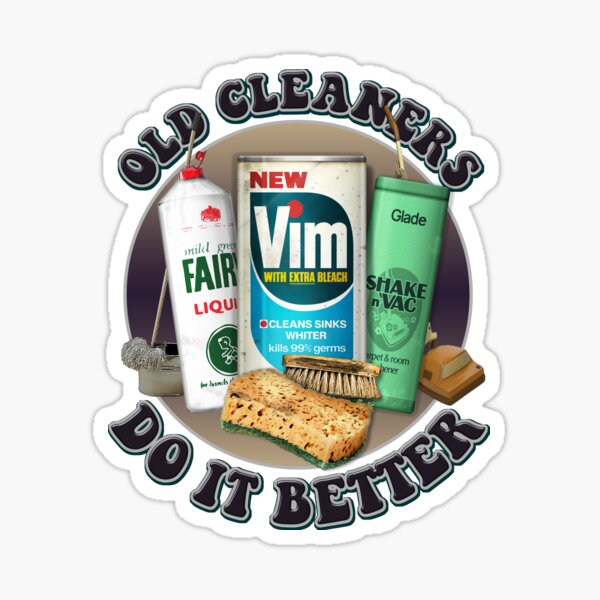 Old Cleaners Do It Better (Circular Version) - Funny Retro