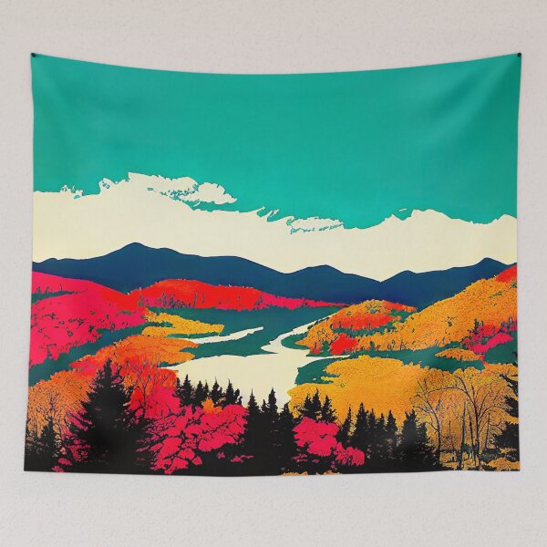 Item preview, Mountain Lake: Silkscreen Landscape designed and sold by Studio Axis.