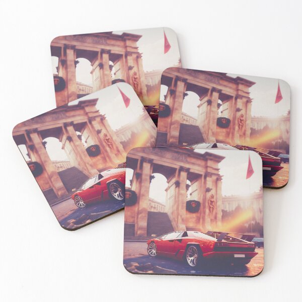 Item preview, Vintage Red Sports Car - Otherworldy Fast Car designed and sold by The Oracle of Surrealism Sublime Consciousness.