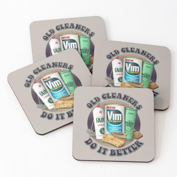 Item preview, Old Cleaners Do It Better (Circular Version) - Funny Retro Cleaning Products - Vintage 70s 80s  designed and sold by RetroTeeStudio.