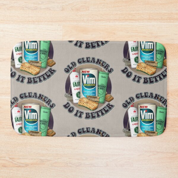 Item preview, Old Cleaners Do It Better (Circular Version) - Funny Retro Cleaning Products - Vintage 70s 80s  designed and sold by RetroTeeStudio.