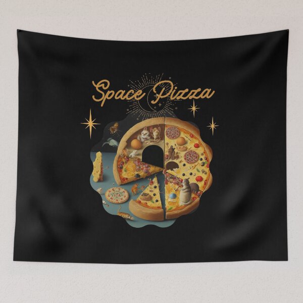 Item preview, Fantasy on the theme of Pizza in space Vintage comics Space Pizza designed and sold by GorinART.