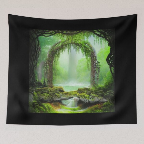 Item preview, Lost Forest Temple 5 - Throw Pillows and Prints.  designed and sold by ScatterHub.