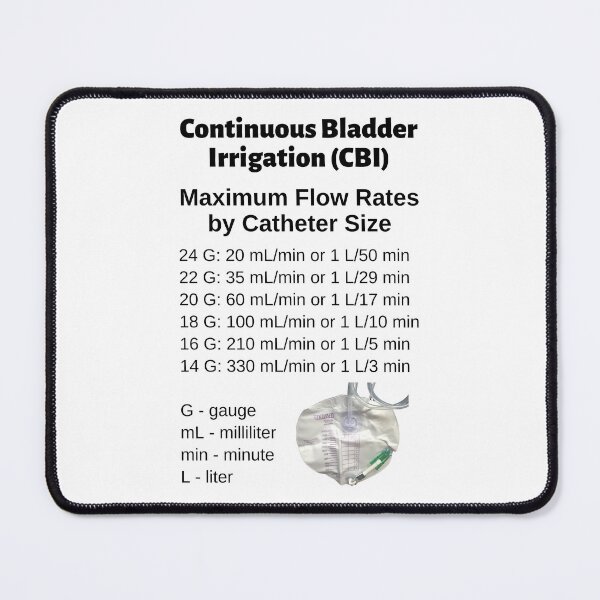 Item preview, Continuous Bladder Irrigation Maximum Flow Rates designed and sold by Caregiverology.