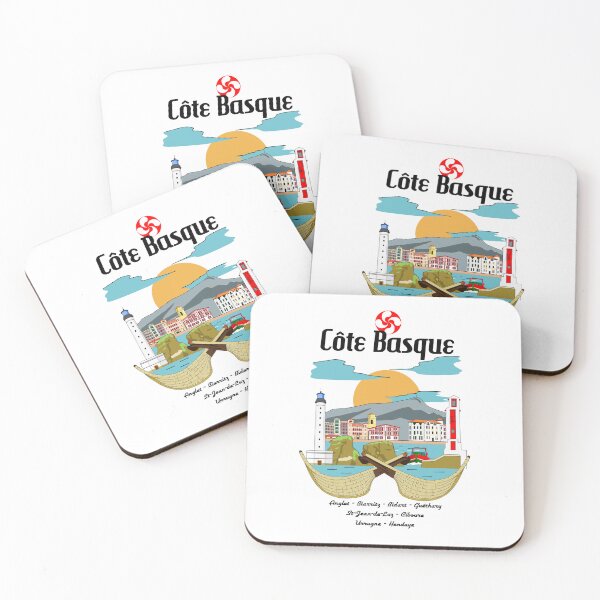 Item preview, Drawing Basque Coast - Basque Country designed and sold by retroDraw.