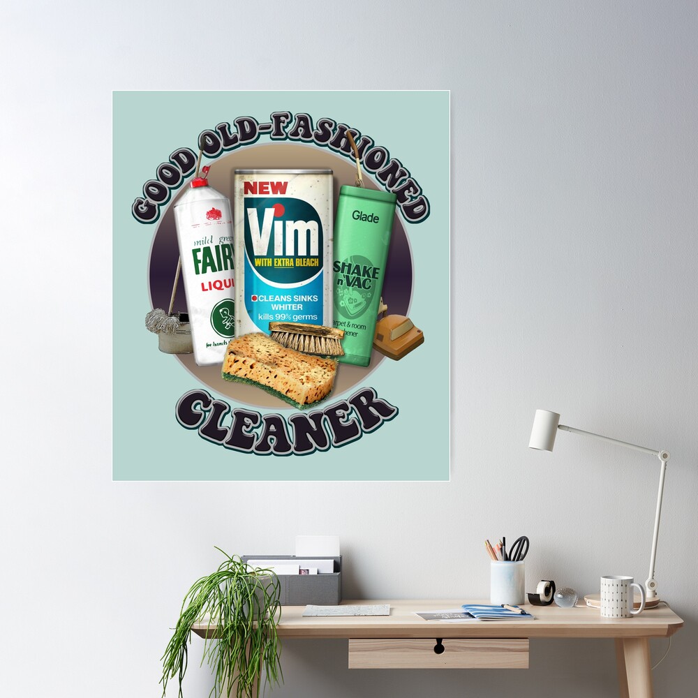 Old SCRUBBERS Do It Better - Funny Retro Cleaning Products - Vintage 70s  80s  Sticker for Sale by RetroTeeStudio