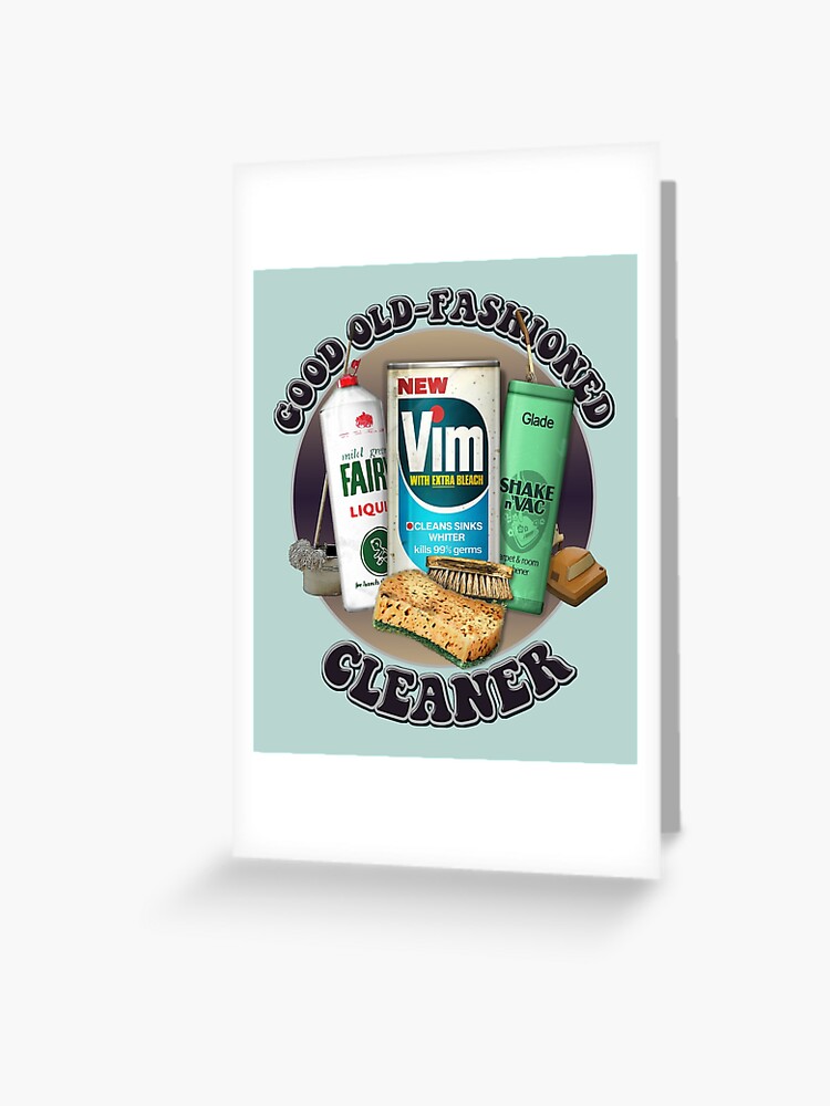 Old SCRUBBERS Do It Better - Funny Retro Cleaning Products - Vintage 70s  80s  Greeting Card for Sale by RetroTeeStudio