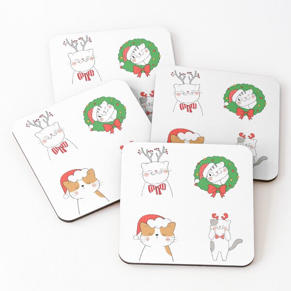 Item preview, Cute Christmas Cats Bundle designed and sold by geannine.