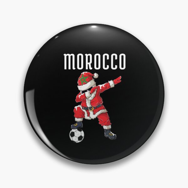 Item preview, Dabbing Santa with Moroccan Flag Gift Soccer Team For Morocco Fans- Christmas designed and sold by ollalla.