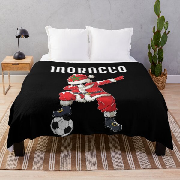 Item preview, Dabbing Santa with Moroccan Flag Gift Soccer Team For Morocco Fans- Christmas designed and sold by ollalla.