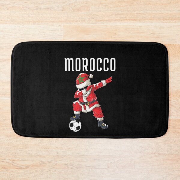Item preview, Dabbing Santa with Moroccan Flag Gift Soccer Team For Morocco Fans- Christmas designed and sold by ollalla.