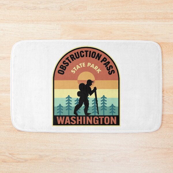 Item preview, Obstruction Pass State Park Washington Retro Hiking designed and sold by HalpinDesign.