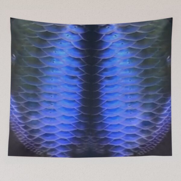 Item preview, Vivid Blue Arowana Scale Pattern designed and sold by Artistability.