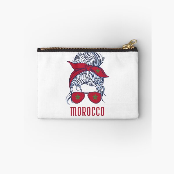 Item preview, Morocco Flag Messy Bun Hair Gift For Morocco Soccer Team Fans Moroccan Mom Woman Girl  designed and sold by ollalla.