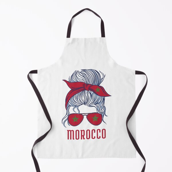 Item preview, Morocco Flag Messy Bun Hair Gift For Morocco Soccer Team Fans Moroccan Mom Woman Girl designed and sold by ollalla.
