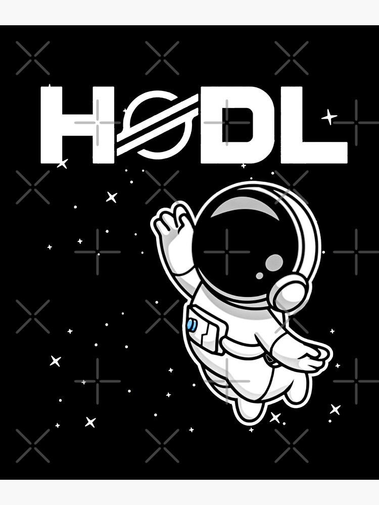 Disover Stellar - XLM-Crypto Astronaut Premium Matte Vertical Poster