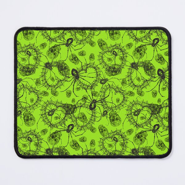 Item preview, Skulls and spiders LIME GREEN designed and sold by suzeArtUK.