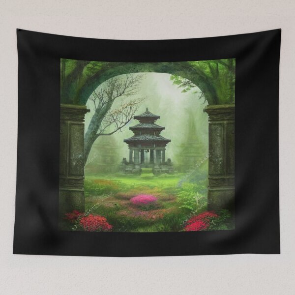 Item preview, Lost Forest Temple 6- Throw Pillows and Prints.  designed and sold by ScatterHub.