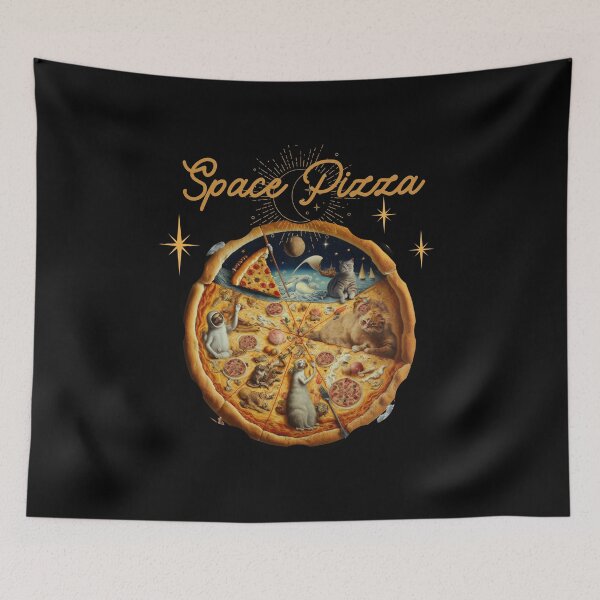 Item preview, Fantasy on the theme of Pizza in space Vintage comics Space Pizza designed and sold by GorinART.