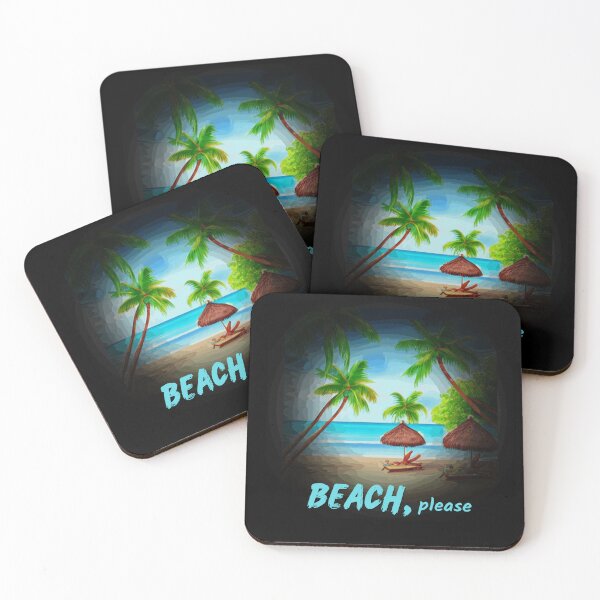 Artikelvorschau, STRAND bitte - Gemalter tropischer Sonnenuntergang, Paradies auf Bali, Sonnenaufgang im Südpazifik entworfen und verkauft von Sun Sand & Sea Art.