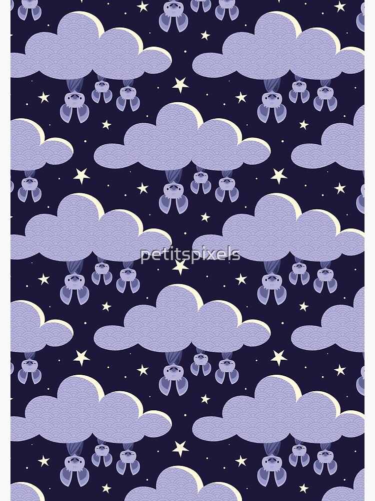 Thumbnail 3 of 3, Journal, Dreaming bats designed and sold by petitspixels.