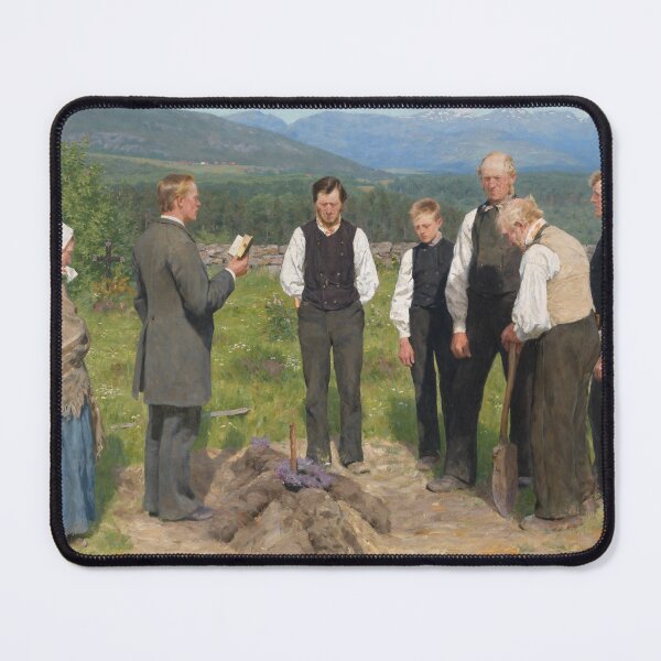 Item preview, Erik Werenskiold - Peasant Burial, 1885 designed and sold by Vintage Wall Art.