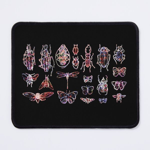 Item preview, insects on dark - abstract watercolour bugs pattern t-shirt designed and sold by ismdesigner.