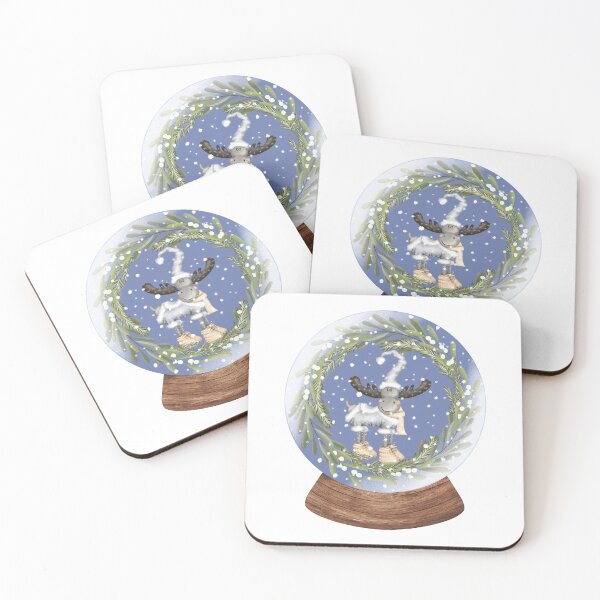 Item preview, Snow Globe Winter Wonderland Reindeer 2 designed and sold by TasimaDesign.