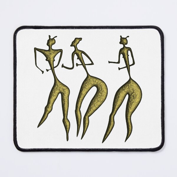 Item preview, Three Graces - three women - primitive art designed and sold by siloto.