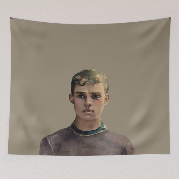 Item preview, Watercolor boy portrait, boy portrait, aesthetic vintage cute boy, retro cool kid designed and sold by Artsareus.