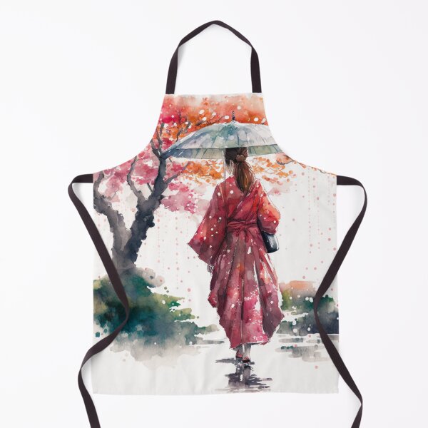 Item preview, Japanese girl walking in the rain designed and sold by Mirochan80.