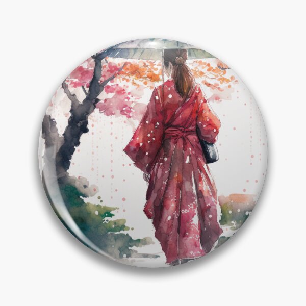Item preview, Japanese girl walking in the rain  designed and sold by Mirochan80.