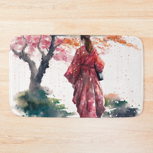 Item preview, Japanese girl walking in the rain  designed and sold by Mirochan80.