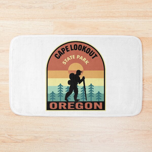 Artikelvorschau, Cape Lookout State Park Oregon Retro Hiking entworfen und verkauft von HalpinDesign.