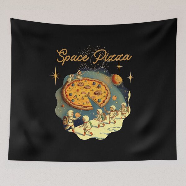Item preview, Fantasy on the theme of Pizza in space Vintage comics Space Pizza designed and sold by GorinART.