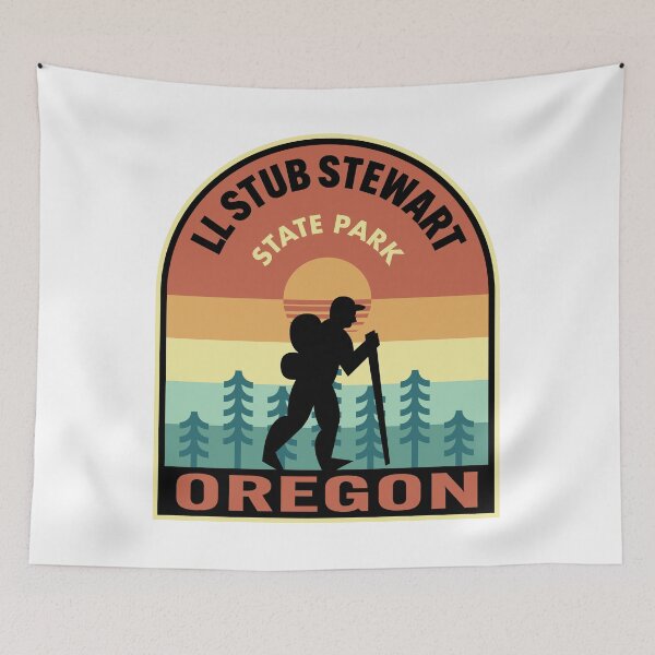 Item preview, LL Stub Stewart State Park Oregon Retro Hiking designed and sold by HalpinDesign.
