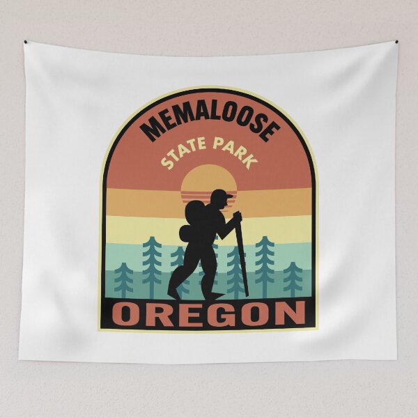 Artikelvorschau, Memaloose State Park Oregon Retro Hiking entworfen und verkauft von HalpinDesign.