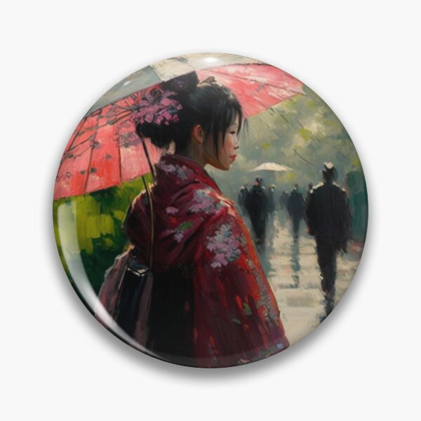 Item preview, Japanese girl walking in the rain  designed and sold by Mirochan80.