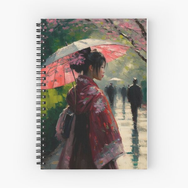 Item preview, Japanese girl walking in the rain  designed and sold by Mirochan80.